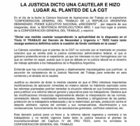 CAUTELAR SOBRE EL TITULO TRABAJO DEL DNU 70/23